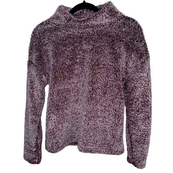 32 Degrees Women's Small (4-6) purple SOFT SHERPA PULLOVER - Picture 1 of 4